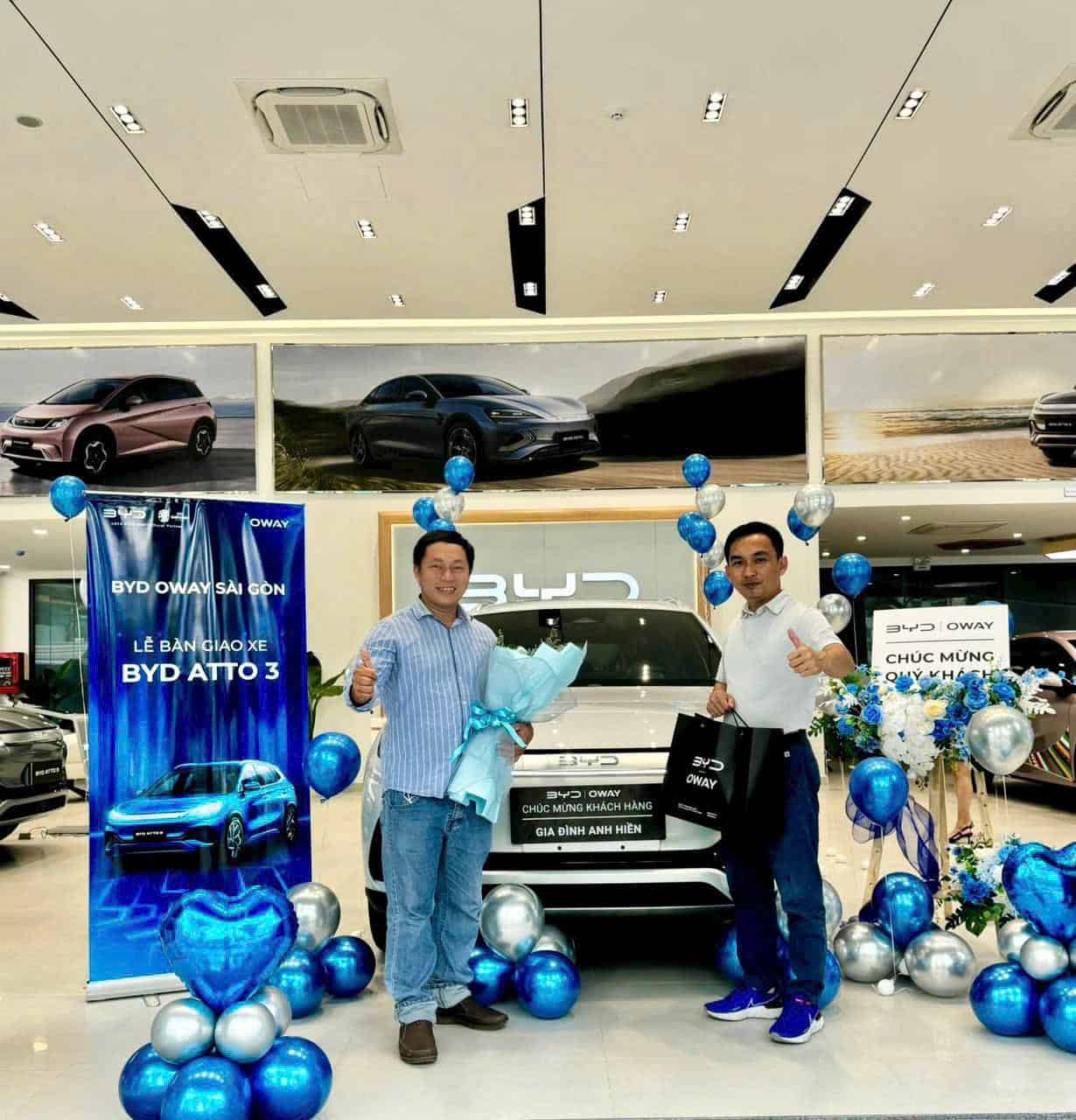 bàn giao xe byd tại byd oway sài gòn