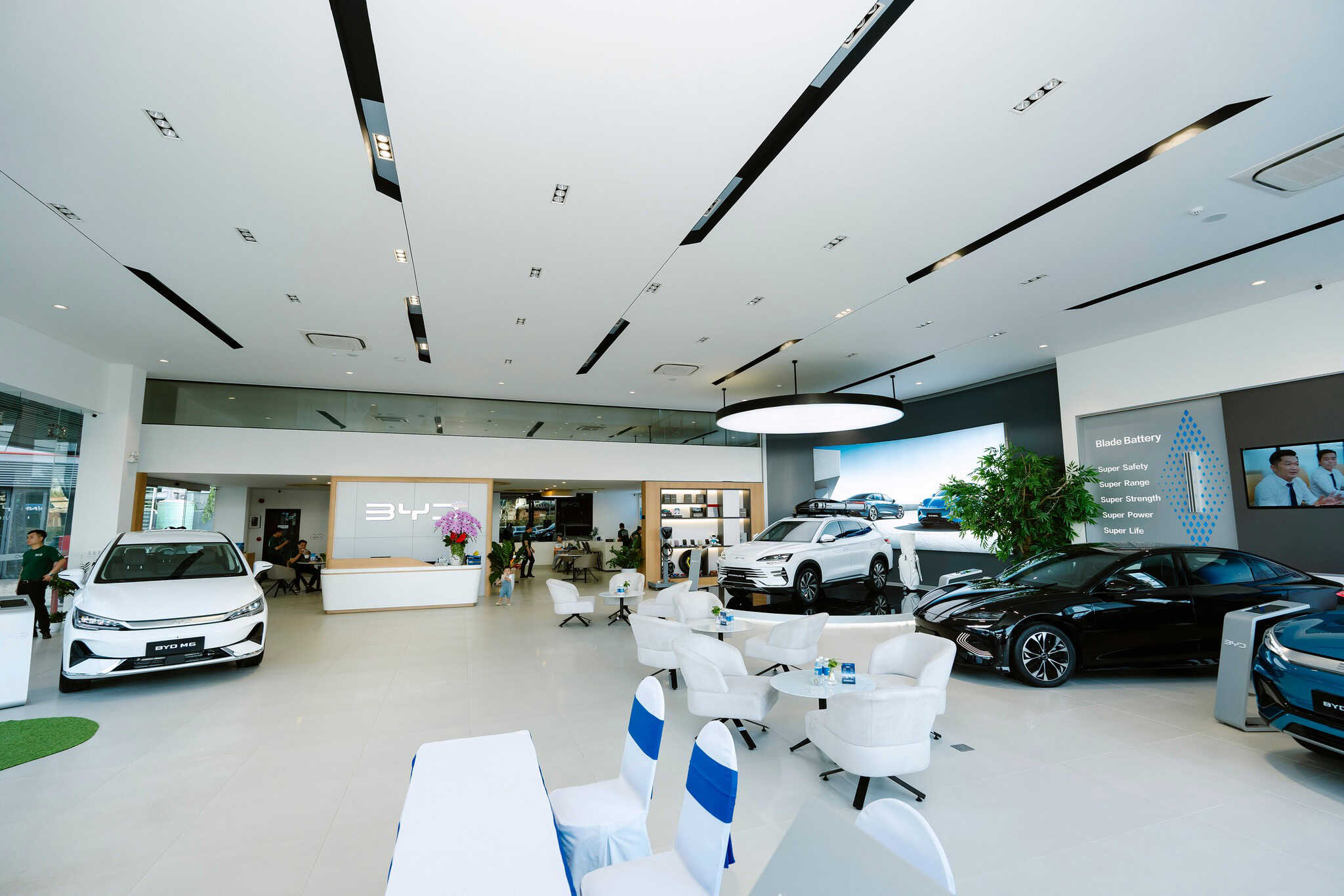 BYD Gia Định : Khu vực trưng bày xe BYD