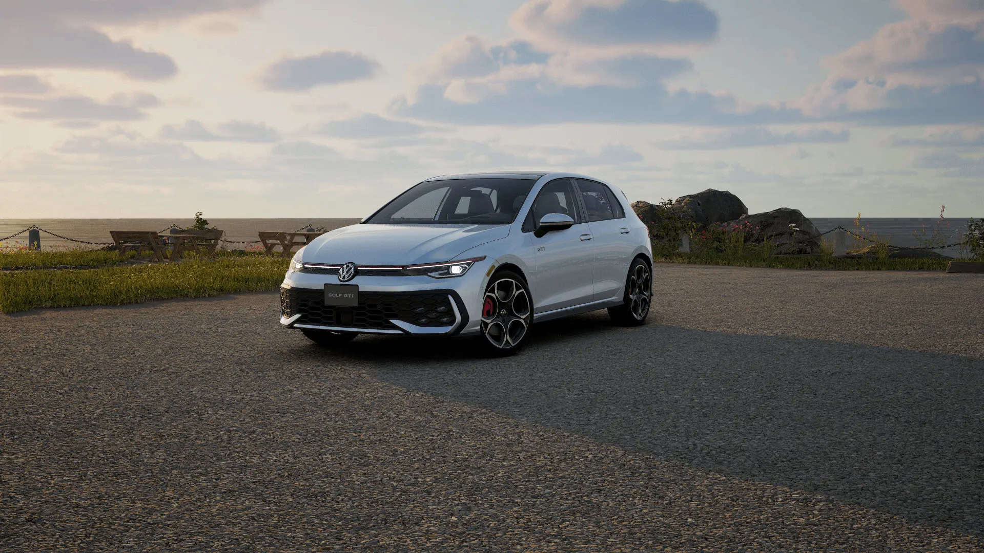 Volkswagen Golf GTI màu bạc (Alpine Silver Metallic)