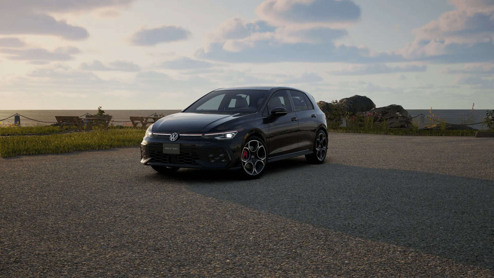 Volkswagen Golf GTI màu đen (Mythos Black Metallic)