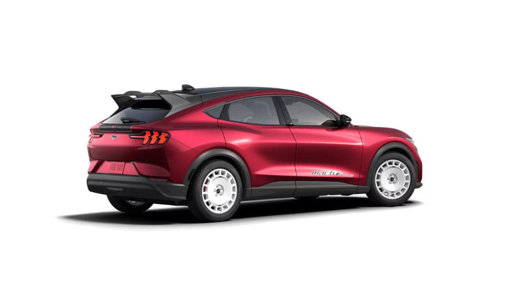Ford Mustang Mach-E Rally màu đỏ