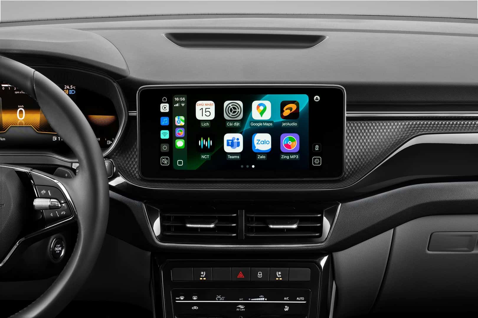 Màn hình kết nối Apple CarPlay và Android Auto không dây